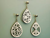 Floral Earrings bundle Laser Cut SVG dxf tear drop templates for Women Jewelry Wooden Glowforge Pendants |#U001| VectorPort