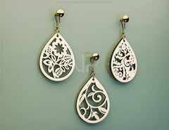 Floral Earrings bundle Laser Cut SVG dxf tear drop templates for Women Jewelry Wooden Glowforge Pendants |#U001| VectorPort