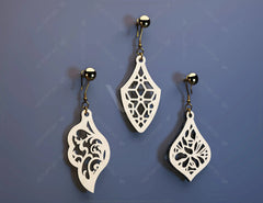 Earrings Bundle Leather Earrings Leaf Earrings SVG Earring Template Silhouette Cut Files, Cricut Cut Files |#U002|