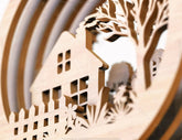 Wood Decorative Doll house Plywood DIY | SVG, DXF, AI |#004| VectorPort