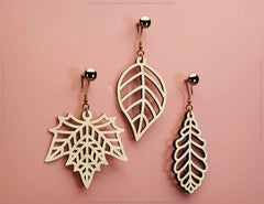 Leaves Earring Svg 12 styles Glowforge Cricut Jewelry Pendants laser cut Silhouette Cut Files, Cricut Cut Files |#U005| VectorPort
