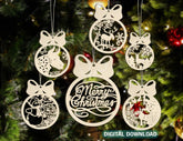 Christmas balls Tree Decorations Bauble | SVG, DXF, AI |#007|