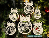 Christmas balls Tree Decorations Bauble | SVG, DXF, AI |#007| VectorPort