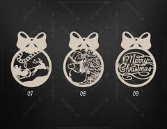 Christmas balls Tree Decorations Bauble | SVG, DXF, AI |#007|