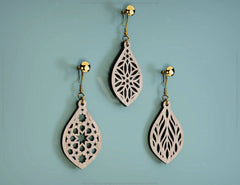 Drop Pendants shapes Laser cut Earrings SVG Earring Template Silhouette Cut Files, Cricut Cut Files |#U010| VectorPort