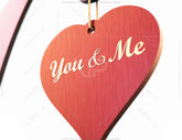 Love Text with Heart You and Me DIY | SVG, DXF, AI |#010| VectorPort