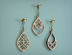 Drop Pendants shapes Laser cut Earrings SVG Earring Template Silhouette Cut Files, Cricut Cut Files |#U010| VectorPort