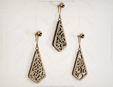 Modern Drop Pendants shapes Laser cut Earrings SVG Earring Template Silhouette Cut Files, Cricut Cut Files |#U011| VectorPort