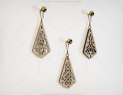 Modern Drop Pendants shapes Laser cut Earrings SVG Earring Template Silhouette Cut Files, Cricut Cut Files |#U011|