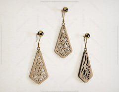 Modern Drop Pendants shapes Laser cut Earrings SVG Earring Template Silhouette Cut Files, Cricut Cut Files |#U011| VectorPort