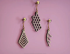 Different Shape Pendants Laser cut Earrings SVG Earring Template Silhouette Cut Files, Cricut Cut Files |#U012| VectorPort