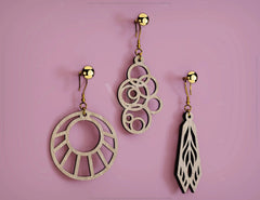 Different Shape Pendants Laser cut Earrings SVG Earring Template Silhouette Cut Files, Cricut Cut Files |#U012| VectorPort