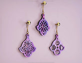 Flower Shape Drop Pendants Laser cut Earrings SVG Earring Template Silhouette Cut Files, Cricut Cut Files |#U014| VectorPort