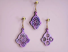 Flower Shape Drop Pendants Laser cut Earrings SVG Earring Template Silhouette Cut Files, Cricut Cut Files |#U014| VectorPort
