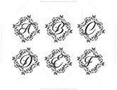 Split Regal Monogram Alphabet Letters Laser Cut Files | SVG, DXF, AI |#017| VectorPort