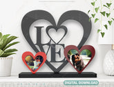 Heart Love Photo Frame Standing décor for home DIY | SVG, DXF, AI |#019| VectorPort