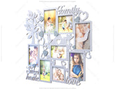 Laser Cut Family Tree&Home Photo Frame with birds | SVG, DXF, AI |#020|