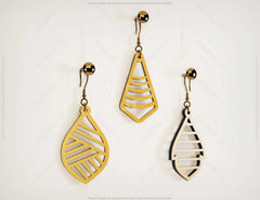 Luxury Elegant Geometric Earrings Craft Jewelry Pendants Set laser cut Cut Files, Glowforge Cut Files |#U020| VectorPort