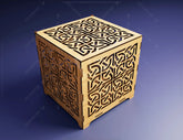 Ornamental Laser Cutting Wooden Box Geometric Jewelry Gift Box Candle holder template Wedding Glowforge Cut Files |#U021| VectorPort