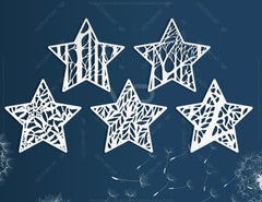 Star shape Mandala Wall décor | SVG, DXF, AI |#022|