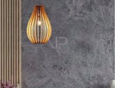 Oval Modern Wood Pendant Light Chandelier Lamp lampshade plywood Cut Files |#U024| VectorPort