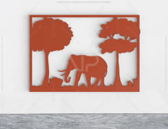 6 Wildlife scenes with animals 3D models and vector files. | SVG, DXF, AI |#025| VectorPort