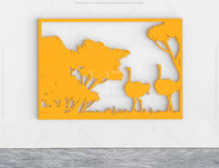 6 Wildlife scenes with animals 3D models and vector files. | SVG, DXF, AI |#025| VectorPort