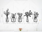 Plant Wall Decor Metal Flower Pot Laser Cut | SVG, DXF, AI |#027| VectorPort