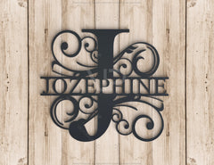 Split Regal Monogram Alphabet Letters Laser Cut Files | SVG, DXF, AI |#030|