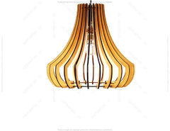 Round Modern Wood Pendant Light Chandelier Lamp lampshade plywood Cut Files |#U031| VectorPort