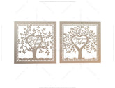 Mothers Day I love you Mom Tree Frame laser cut gift | SVG, DXF, AI |#034| VectorPort