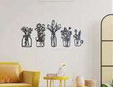 Home office Laser Cut Metal Flower Pot Wall Art Plant Decor Metal |#U037| VectorPort