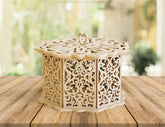 Laser Cut Decorative Wooden Gift box laser cut jeweler case | SVG, DXF, AI |#037| VectorPort