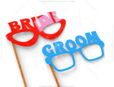 Birthday Mustache glasses and spectacles party props | SVG, DXF, AI |#038| VectorPort