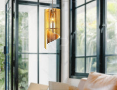 Cylinder Modern Elegant Hanging wooden chandelier lamp shade Pendant light template svg laser cut plywood |#U040| VectorPort