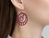 Elegant Earrings decorative Alphabet Craft Jewelry Pendants Set laser cut | SVG, DXF, AI |#042|