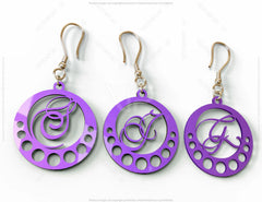 Elegant Earrings decorative Alphabet Craft Jewelry Pendants Set laser cut | SVG, DXF, AI |#042| VectorPort