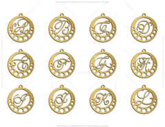 Elegant Earrings decorative Alphabet Craft Jewelry Pendants Set laser cut | SVG, DXF, AI |#042|