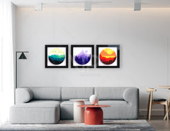 Mountains landscape multilayer shadow box Painting Frame Wall Decoration | SVG, DXF, AI |#043|