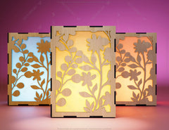 Flower Leaves Candle Holder Laser Cut Lamp wood Tea light Lantern Votive Gift SVG |#U048| VectorPort