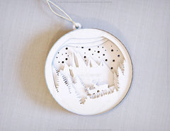 Christmas balls Tree Decorations Craft Hanging Bauble Paper art wood carving stencil laser cut templates | SVG |#053| VectorPort