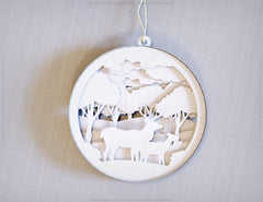 Christmas balls Tree Decorations Craft Hanging Bauble Paper art wood carving stencil laser cut templates | SVG |#053|