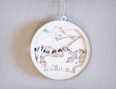 Christmas balls Tree Decorations Craft Hanging Bauble Paper art wood carving stencil laser cut templates | SVG |#053| VectorPort
