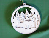 Christmas balls Tree Decorations Craft Hanging Bauble Paper art wood carving stencil laser cut templates | SVG |#054| VectorPort