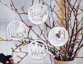 Christmas balls Tree Decorations Craft Hanging Bauble Paper art wood carving stencil laser cut templates | SVG |#055| VectorPort