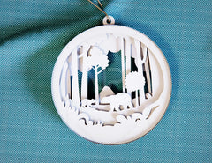 Christmas balls Tree Decorations Craft Hanging Bauble Paper art wood carving stencil laser cut templates | SVG |#055|