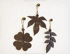 Leaves shape Earring Svg Glowforge Cricut Jewelry Pendants laser cut Silhouette Cut Files, Cricut Cut Files |#U055| VectorPort