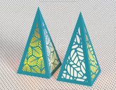Christmas Tree Papercut Lanterns Candle Holder SVG Laser Cut Lamp Tea light | SVG, DXF, AI |#057| VectorPort