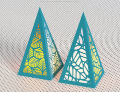 Christmas Tree Papercut Lanterns Candle Holder SVG Laser Cut Lamp Tea light | SVG, DXF, AI |#057| VectorPort