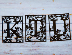 Spring in bloom Floral Frame Monogram Alphabet Letters Vector | SVG, DXF, AI |#059| VectorPort